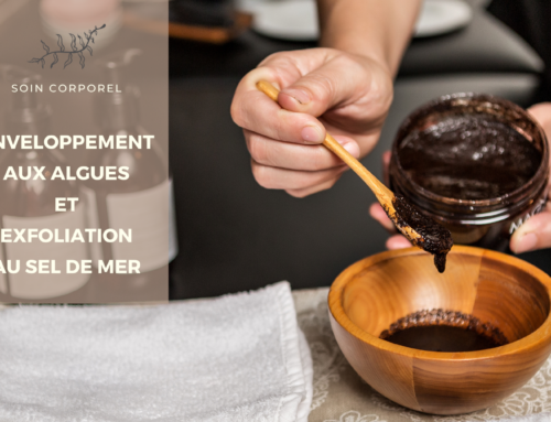 Exfoliation au sel de mer et enveloppement aux algues