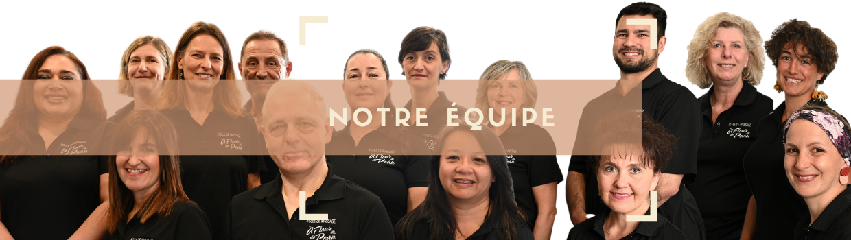 Equipe école de massage À fleur de peau Montréal